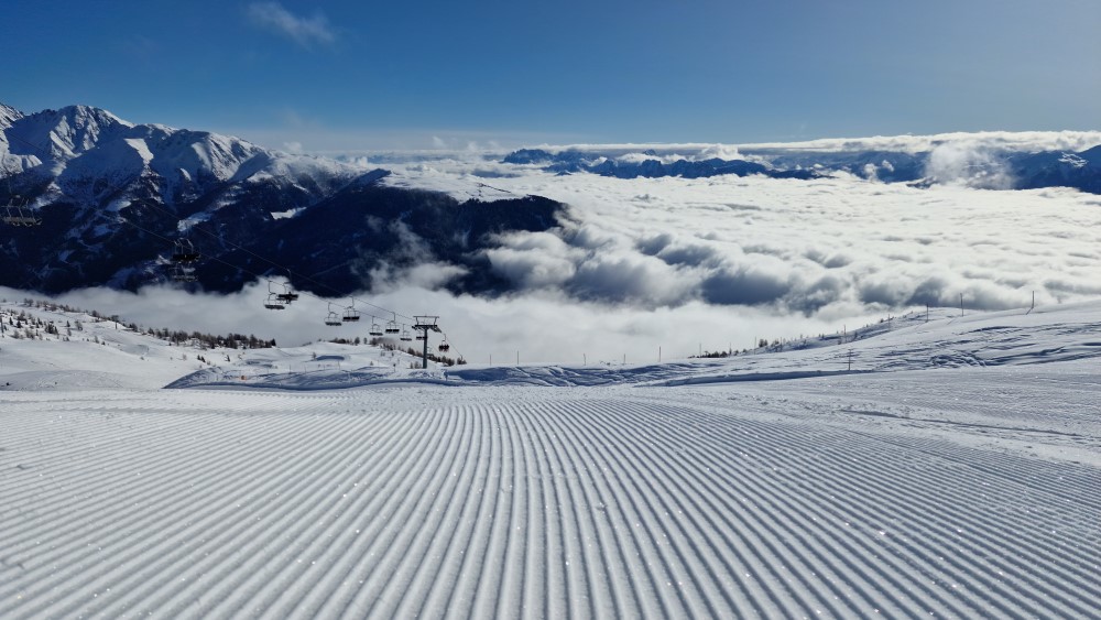 Piste in het Hochpustertal.